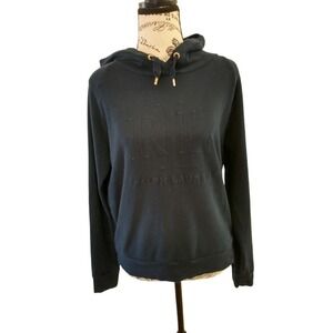 Ralph Lauren Hoodie Embroidered Logo Black Pullover Sweatshirt